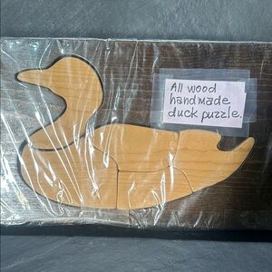 Handmade Wooden Duck Puzzle